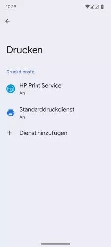 Android Android 15 Dienst hinzufügen