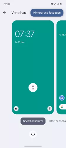 Android Android 15 Hintergrund festlegen