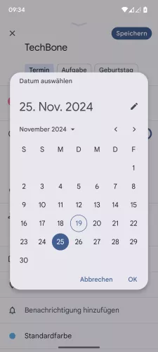 Android Android 15 Letzten Tag vom Termin wählen Android Android 15 Letzten Tag vom Termin wählen