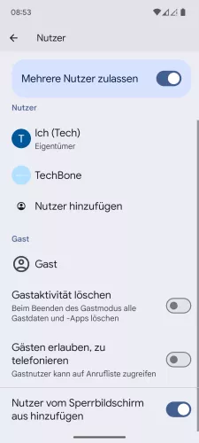 Android Android 15 Nutzer vom Sperrbildschirm aus hinzufügen Android Android 15 Nutzer vom Sperrbildschirm aus hinzufügen