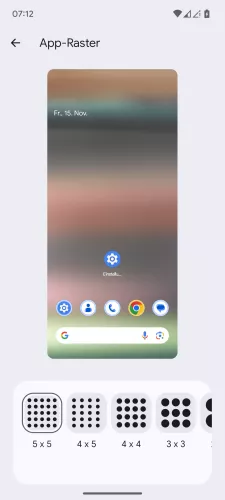 Android Android 15 Startbildschirm-Layout ändern Android Android 15 Startbildschirm-Layout ändern