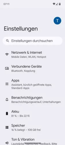 Android Android 15 Verbundene Geräte