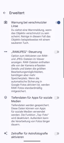 Android Android 15 Warnung bei verschmutzter Linse Android Android 15 Warnung bei verschmutzter Linse