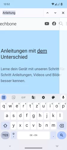 Android Android 15 Wort suchen