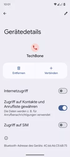 Android Android 15 Zugriff auf Kontakte und Anrufliste