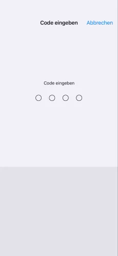 Apple iPhone iOS 17 Code eingeben