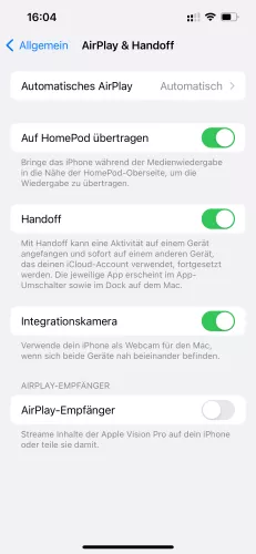 Apple iPhone iOS 17 Handoff