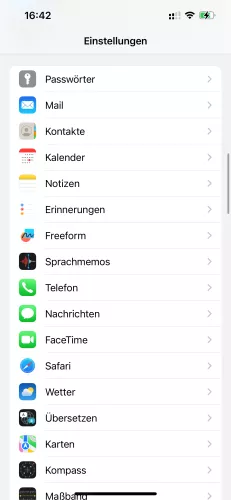 Apple iPhone iOS 17 Kontakte