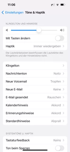 Apple iPhone iOS 17 Lautstärke ändern