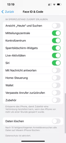 Apple iPhone iOS 17 Mitteilungszentrale
