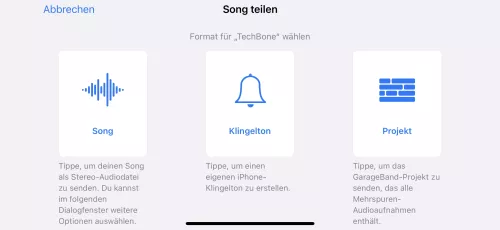 Apple iPhone iOS 17 Song als Klingelton teilen