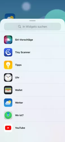 Apple iPhone iOS 17 Wetter-Kategorie wählen