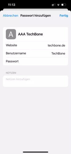 Apple iPhone iOS 17 Zugangsdaten