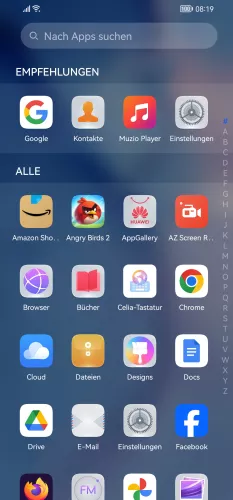 Huawei Android 10 - EMUI 12 App halten