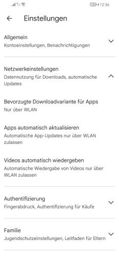 Huawei Android 10 - EMUI 12 Apps automatisch aktualisieren