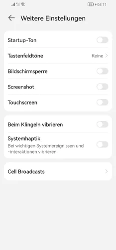 Huawei Android 10 - EMUI 12 Cell Broadcasts
