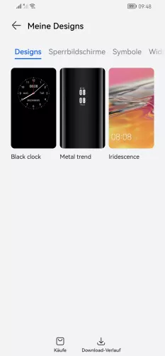 Huawei Android 10 - EMUI 12 Design halten