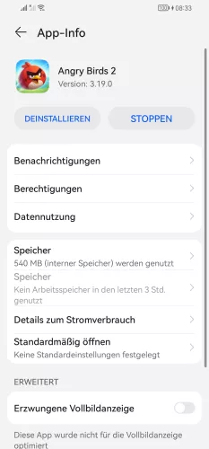 Huawei Android 10 - EMUI 12 Speicher