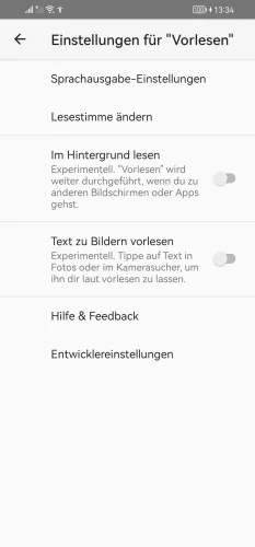 Huawei Android 10 - EMUI 12 Text zu Bildern vorlesen