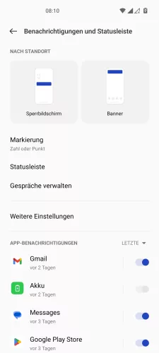 OnePlus Android 12 - OxygenOS 12 App wählen