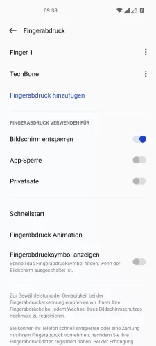 OnePlus Android 12 - OxygenOS 12 Für App-Sperre verwenden