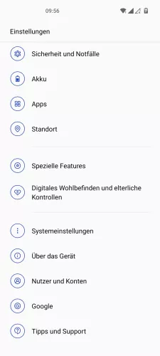 OnePlus Android 12 - OxygenOS 12 Nutzer und Konten