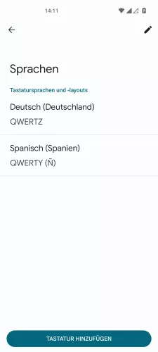OnePlus Android 12 - OxygenOS 12 Tastatursprache hinzufügen