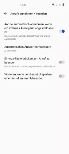 OnePlus Android 12 - OxygenOS 12 Verzögerung festlegen