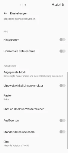 OnePlus Android 12 - OxygenOS 12 Wasserzeichen