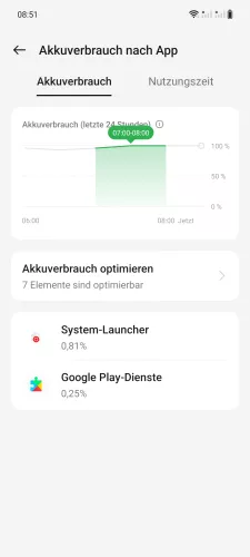 OnePlus Android 14 - OxygenOS 14 Akkuverbrauch optimieren