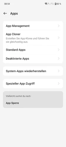 OnePlus Android 14 - OxygenOS 14 App-Management