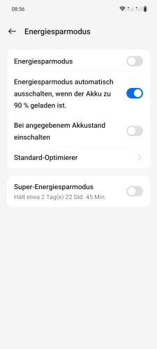 OnePlus Android 14 - OxygenOS 14 Automatisch ausschalten