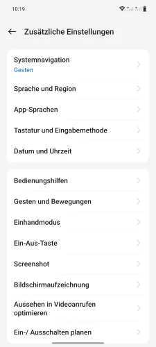 OnePlus Android 14 - OxygenOS 14 Ein-Aus-Taste