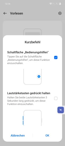 OnePlus Android 14 - OxygenOS 14 Kurzbefehl wählen