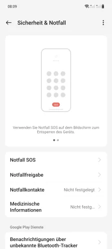 OnePlus Android 14 - OxygenOS 14 Notfall SOS