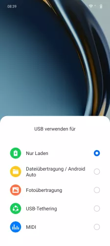 OnePlus Android 14 - OxygenOS 14 USB-Verwendungszweck ändern