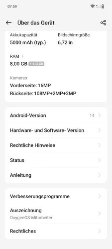 OnePlus Android 14 - OxygenOS 14 Verbesserungsprogramme