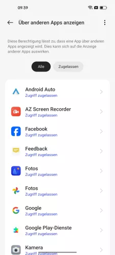Oppo Android 13 - ColorOS 13 App wählen