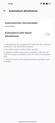 Oppo Android 13 - ColorOS 13 Automatisches Herunterladen
