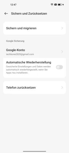Oppo Android 13 - ColorOS 13 Google-Konto