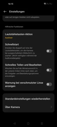Oppo Android 13 - ColorOS 13 Lautstärketasten-Aktion