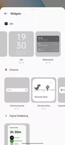 Oppo Android 13 - ColorOS 13 Weltuhr-Widget