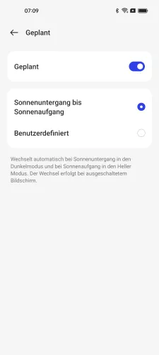 Oppo Android 13 - ColorOS 13 Zeitplan wählen