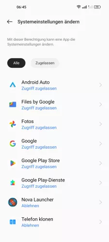 Realme Android 12 - realme UI 3 App wählen