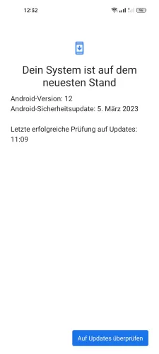 Realme Android 12 - realme UI 3 Auf Updates überprüfen