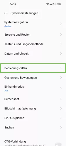 Realme Android 12 - realme UI 3 Bedienungshilfen