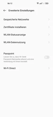 Realme Android 12 - realme UI 3 Gespeicherte Netzwerke