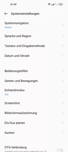 Realme Android 12 - realme UI 3 Tastatur und Eingabemethode