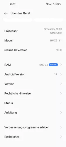 Realme Android 12 - realme UI 3 Verbesserungsprogramme erleben
