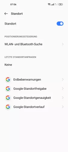 Realme Android 12 - realme UI 3 WLAN- und Bluetooth-Suche